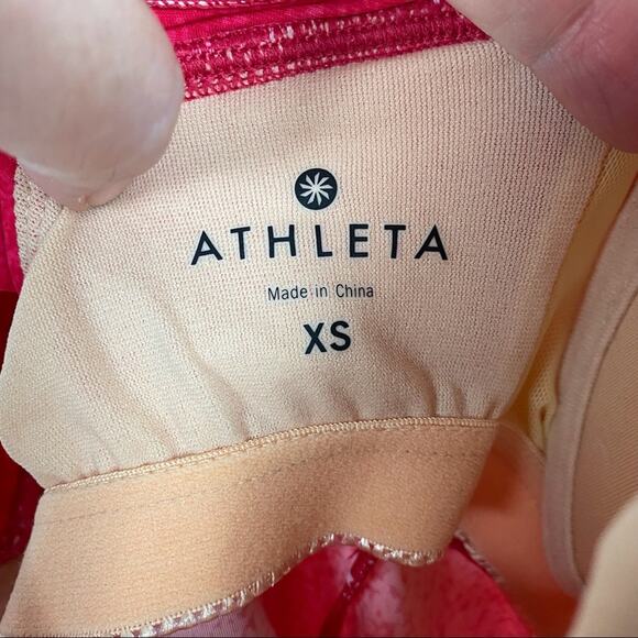 Athleta Pink Montego Floral Salina Bra Top Swim Dress Sz.XS - Picture 5 of 12